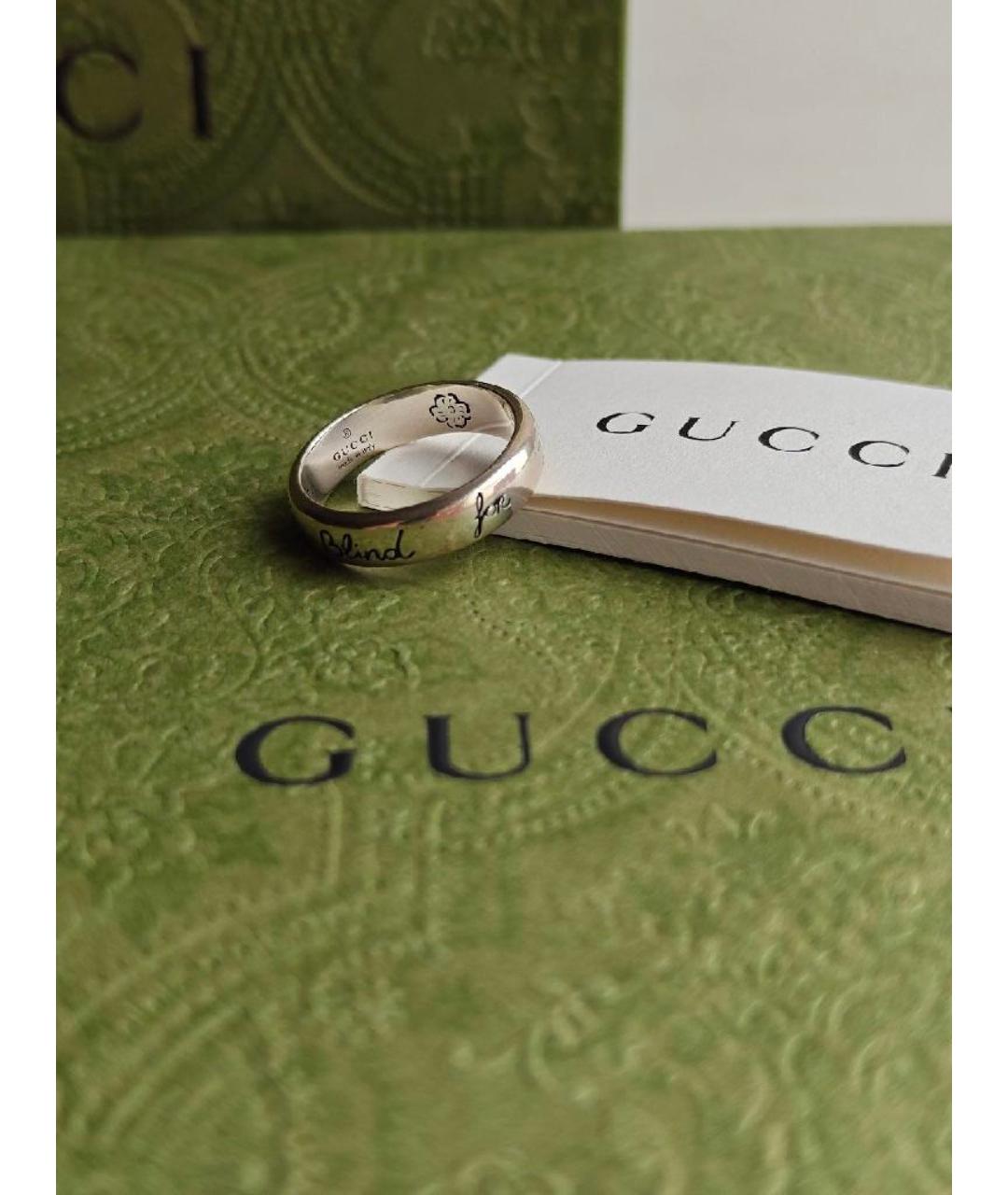 GUCCI Серебряное серебряное кольцо, фото 2