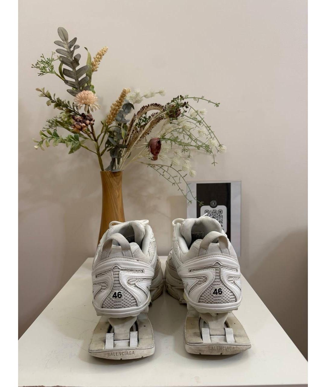 BALENCIAGA Белые низкие кроссовки / кеды, фото 4