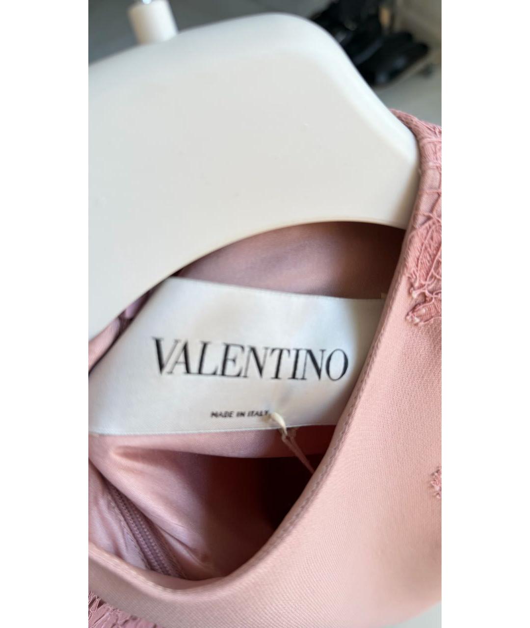 VALENTINO Коралловое шерстяное платье, фото 4