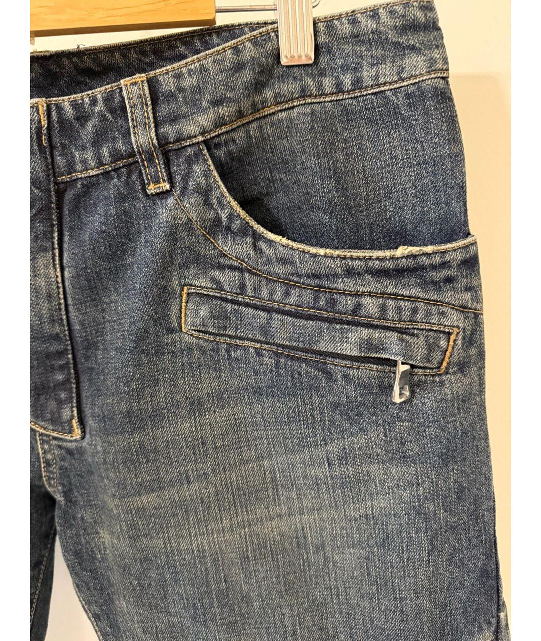 BALMAIN Темно-синие хлопковые джинсы скинни, фото 4