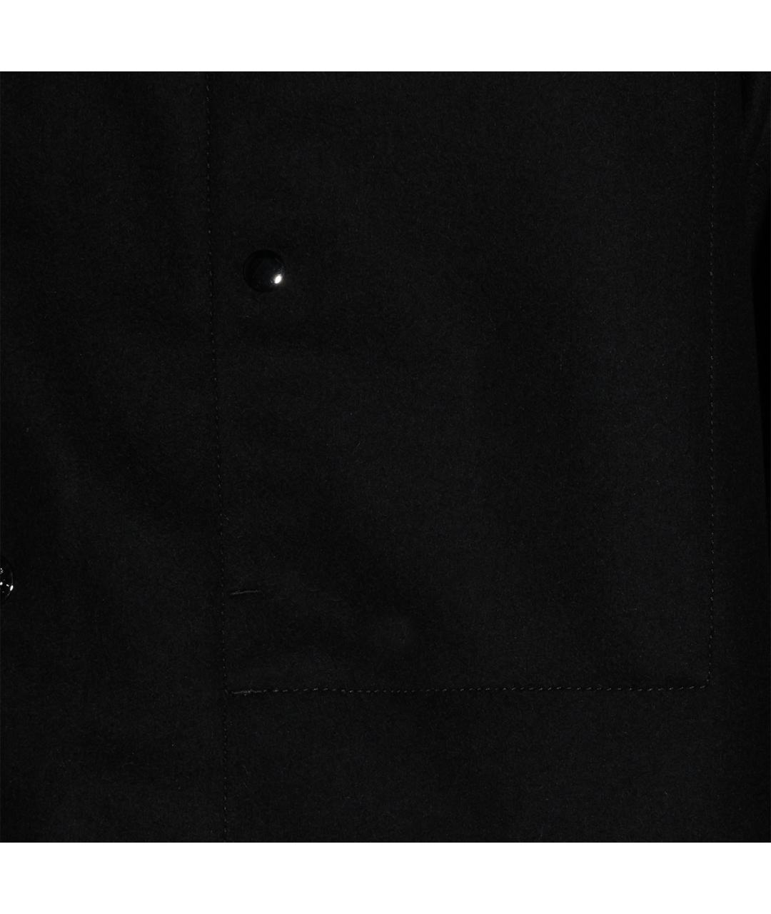 STONE ISLAND Черная шерстяная кэжуал рубашка, фото 3