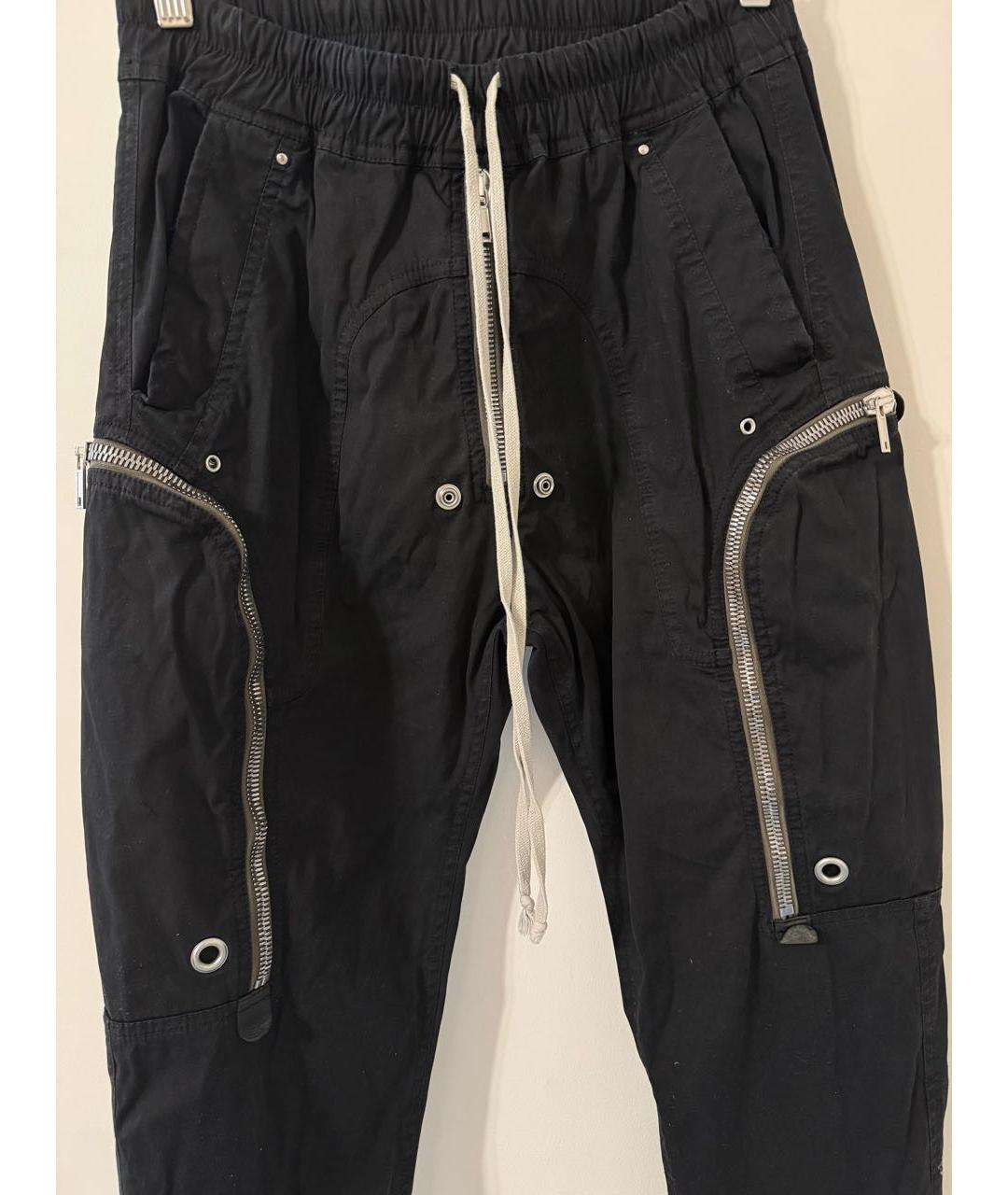 RICK OWENS Черные повседневные брюки, фото 3