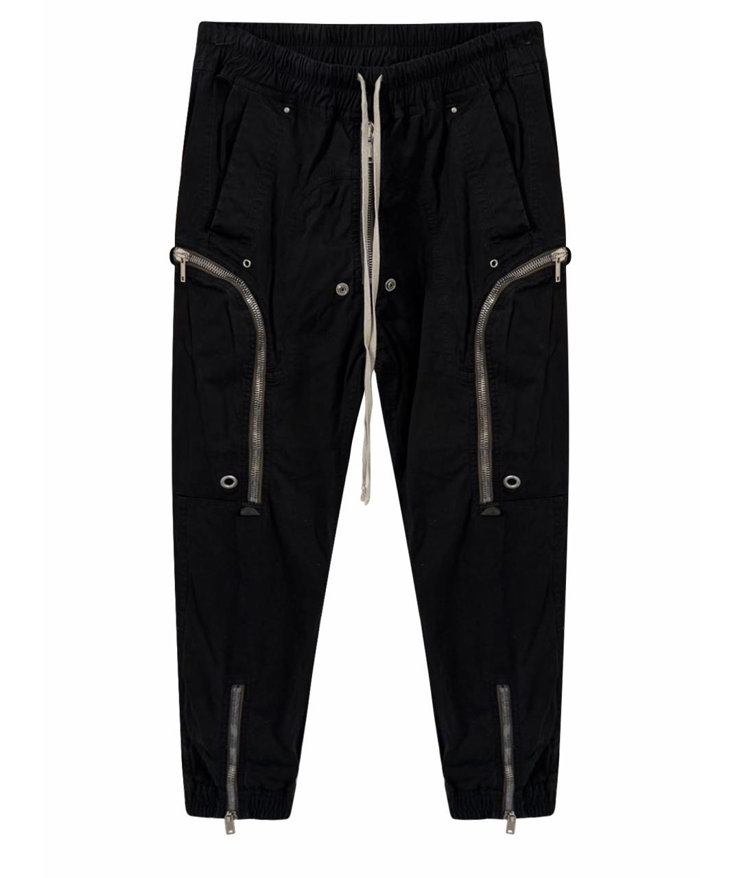 RICK OWENS Черные повседневные брюки, фото 1