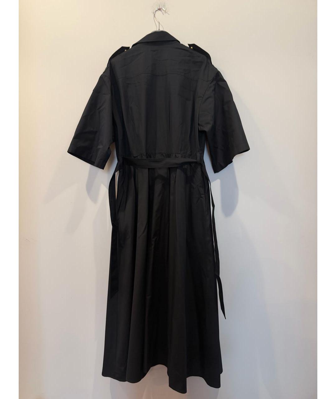 CELINE Черное хлопковое повседневное платье, фото 2