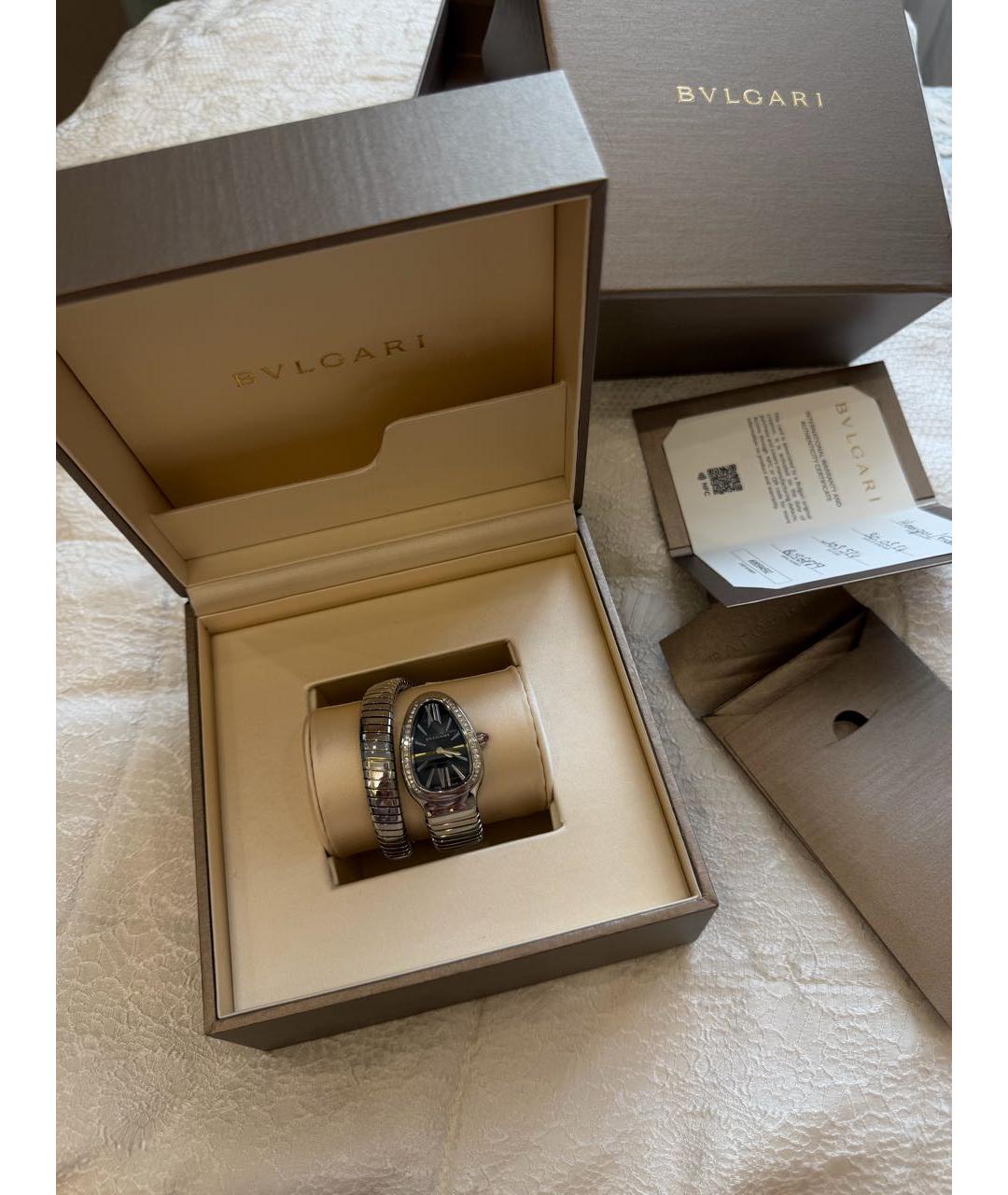 BVLGARI Серебряные стальные часы, фото 4