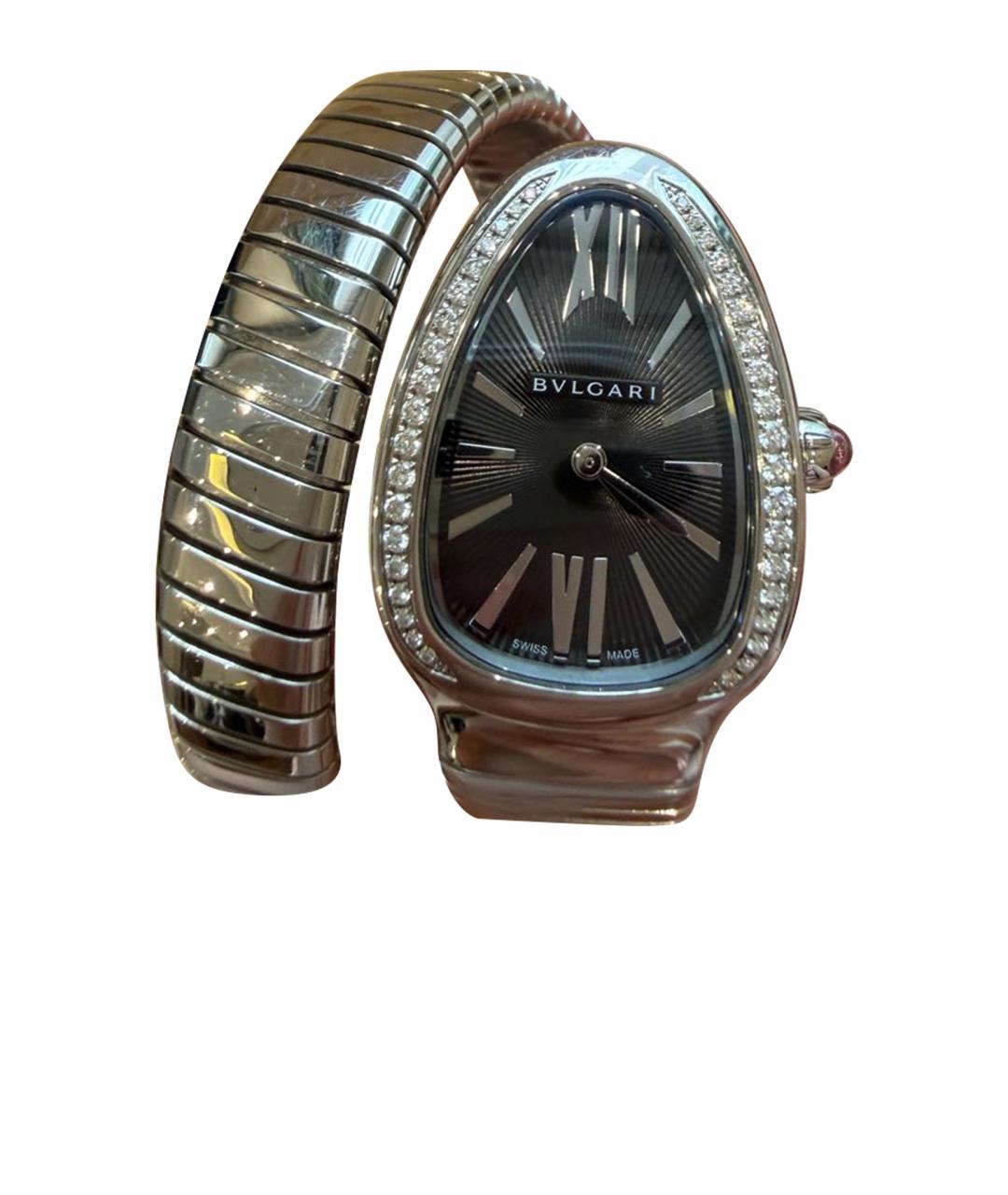 BVLGARI Серебряные стальные часы, фото 1