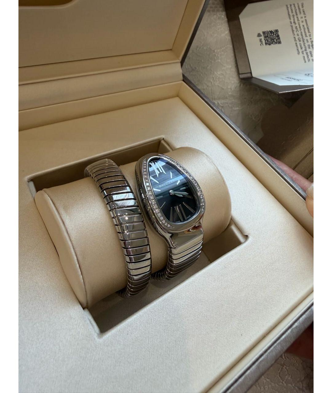 BVLGARI Серебряные стальные часы, фото 6