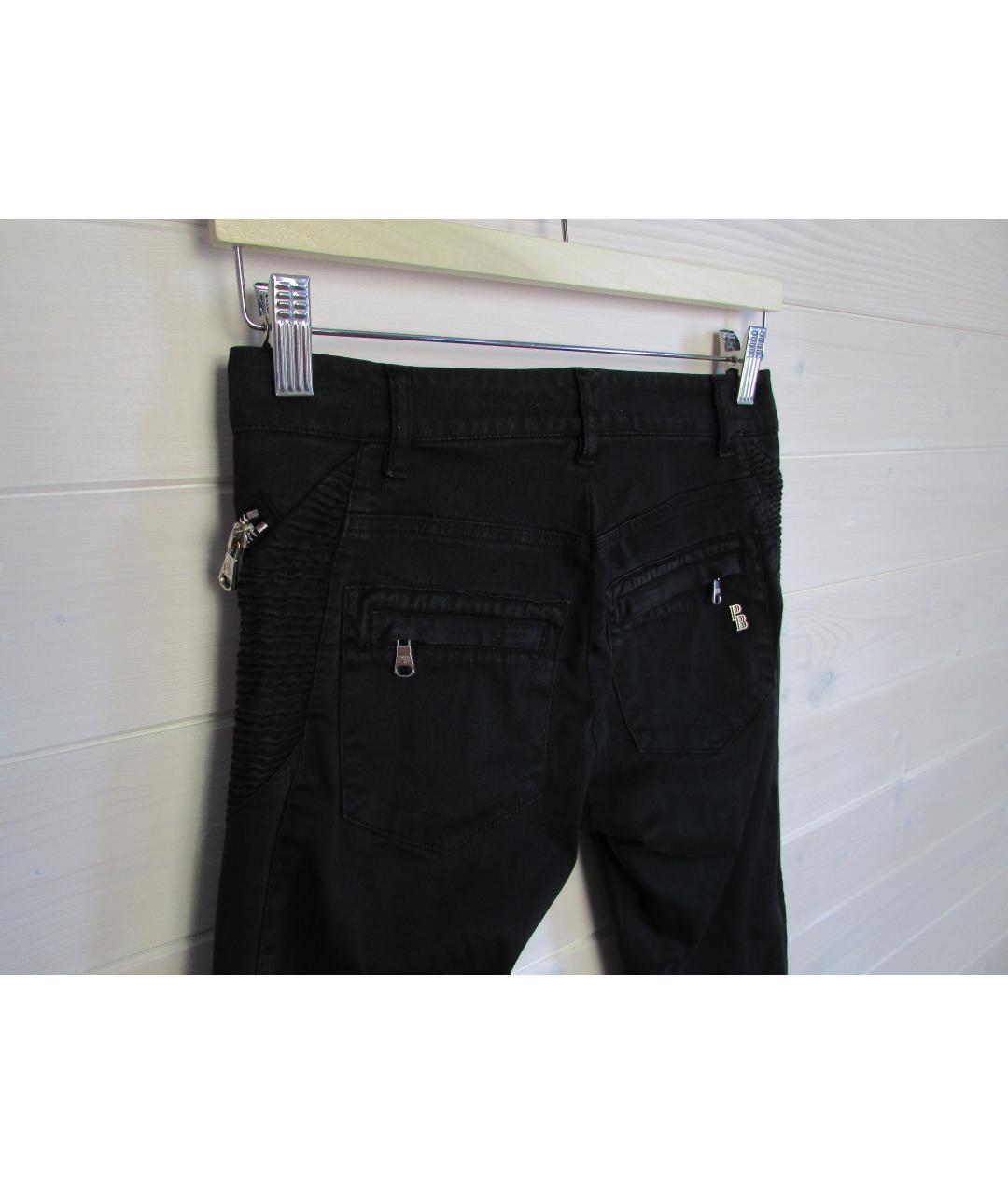 PIERRE BALMAIN Черные хлопковые джинсы слим, фото 2