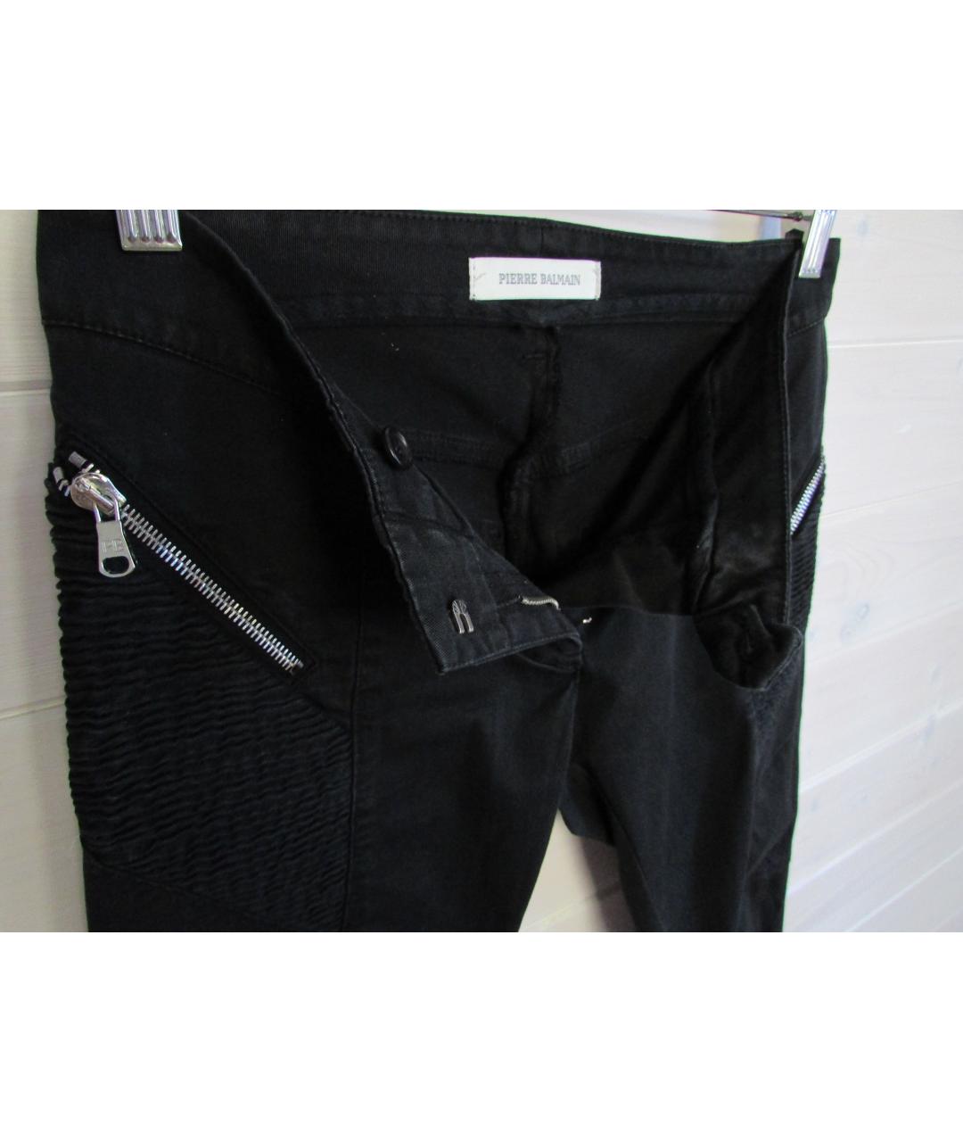 PIERRE BALMAIN Черные хлопковые джинсы слим, фото 9