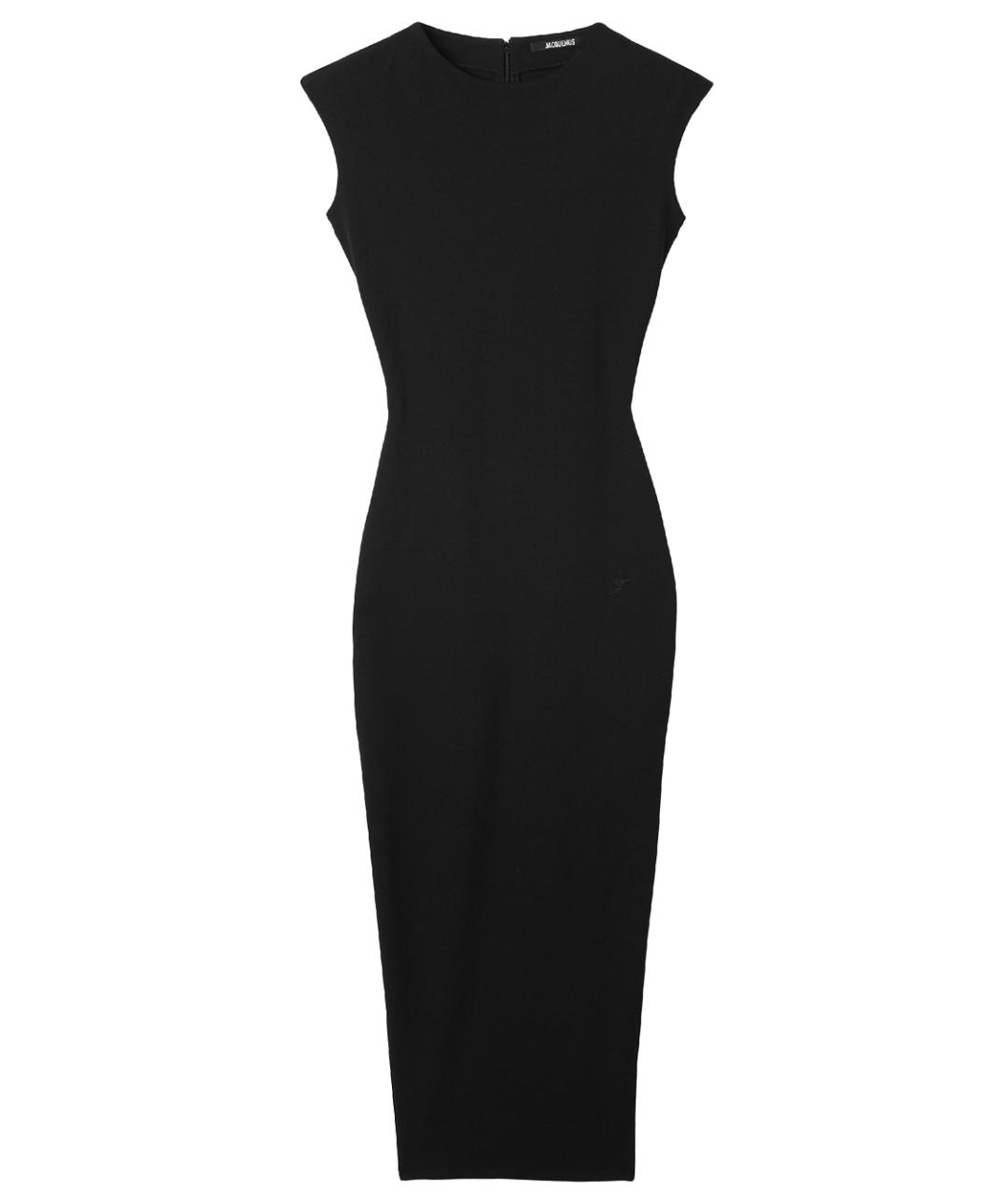 JACQUEMUS Черное вискозное платье, фото 1