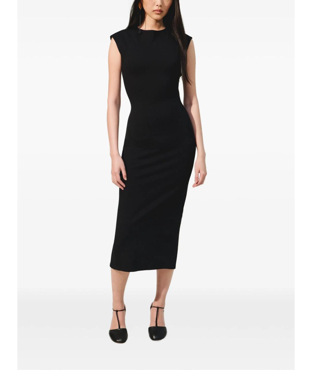JACQUEMUS Черное вискозное платье, фото 4