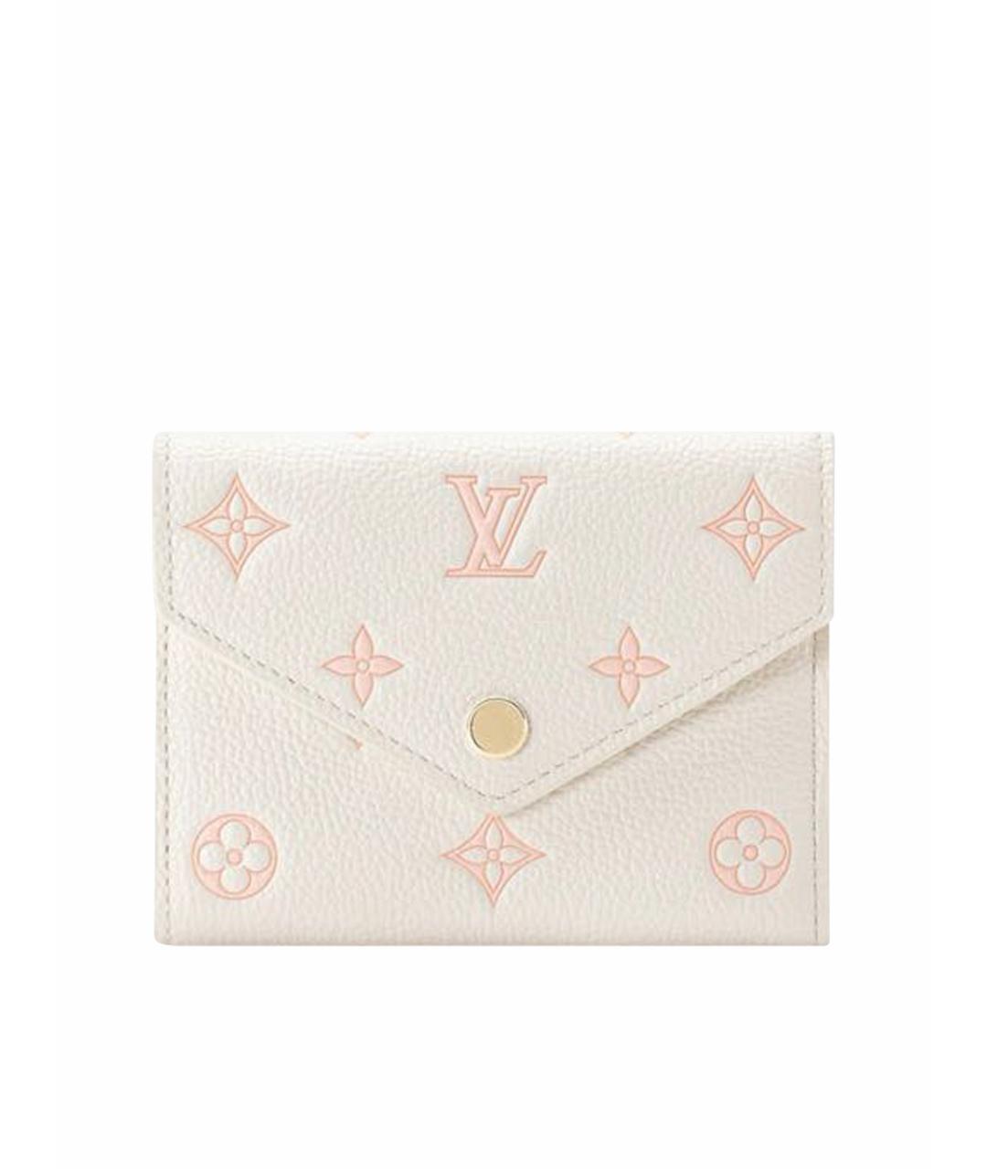 LOUIS VUITTON Белый кожаный кошелек, фото 1