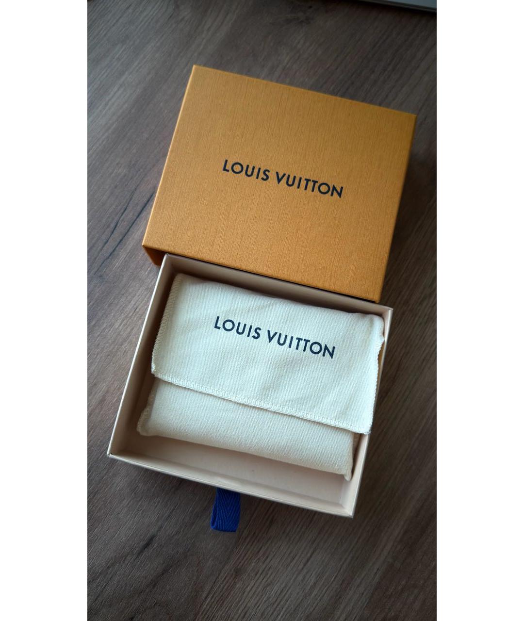 LOUIS VUITTON Белый кожаный кошелек, фото 6