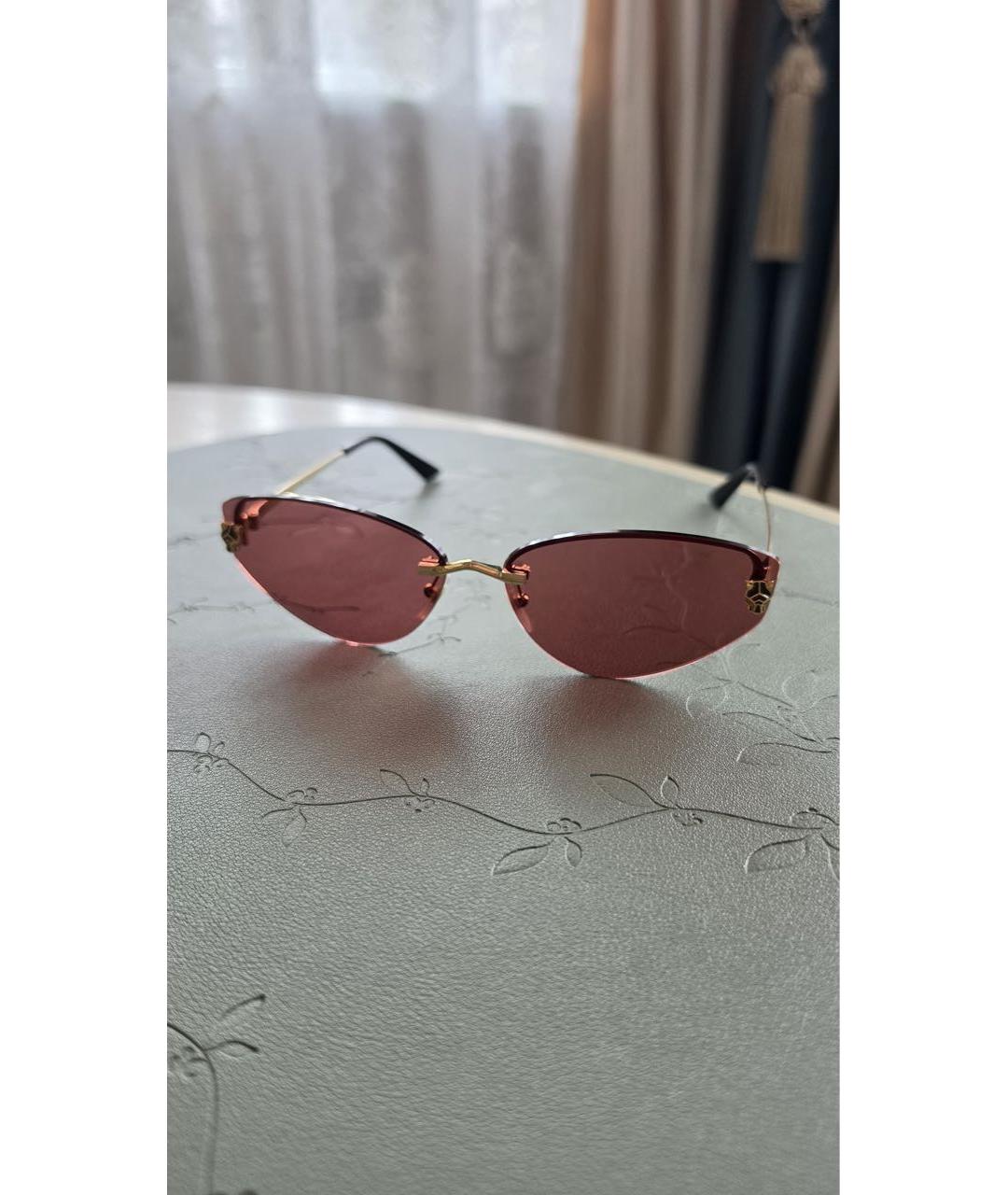 CARTIER Золотые солнцезащитные очки, фото 5