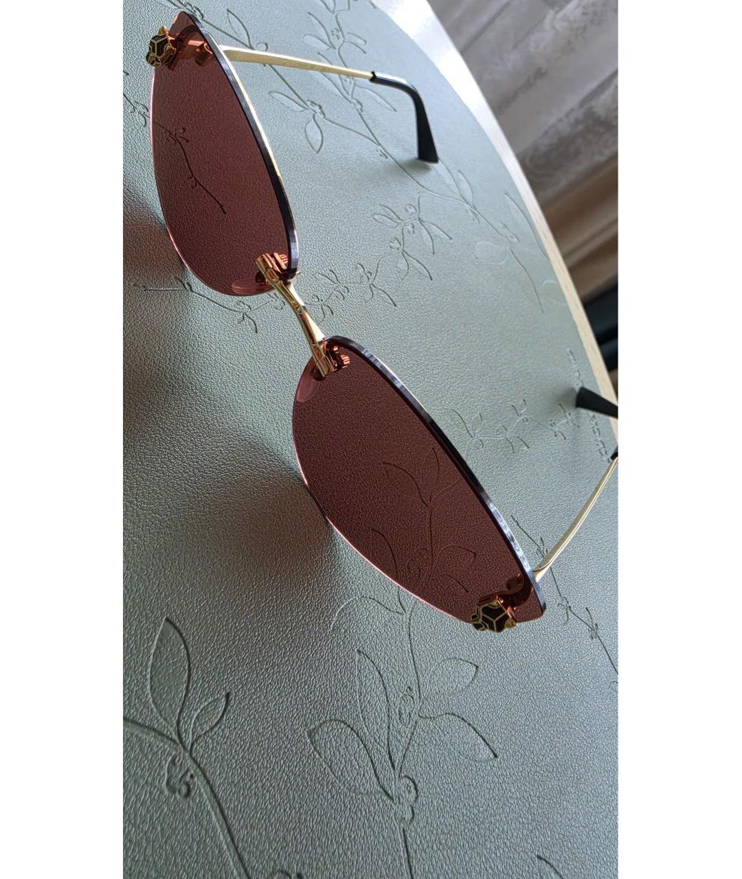 CARTIER Золотые солнцезащитные очки, фото 2