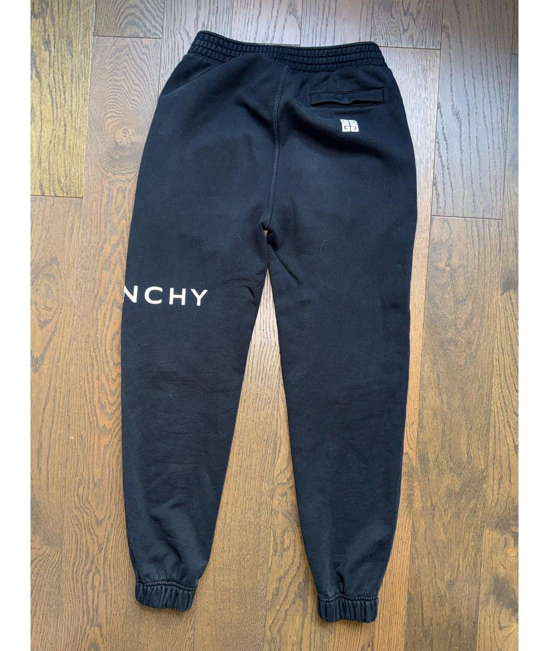 GIVENCHY Черные хлопковые спортивные брюки и шорты, фото 2