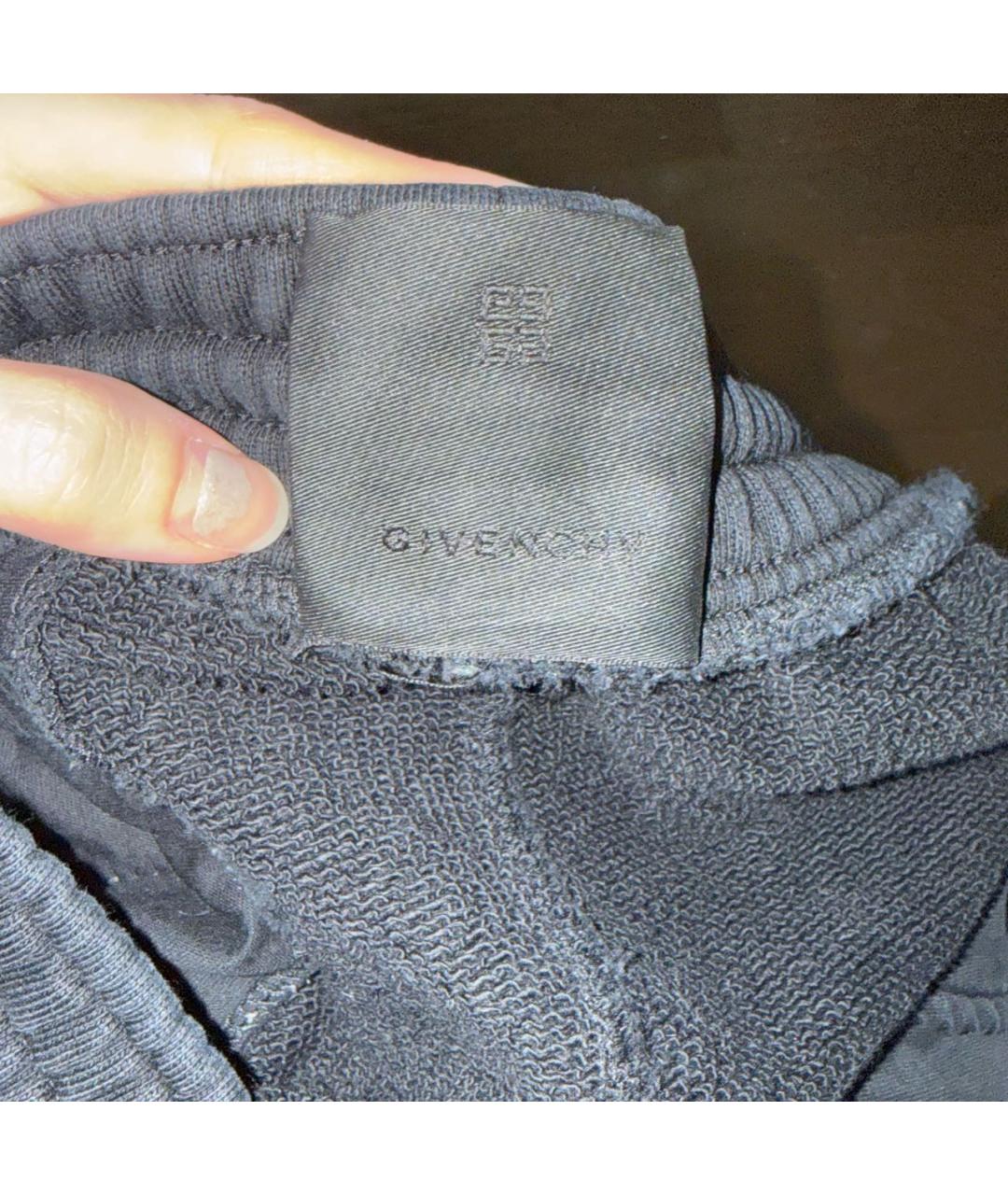 GIVENCHY Черные хлопковые спортивные брюки и шорты, фото 6