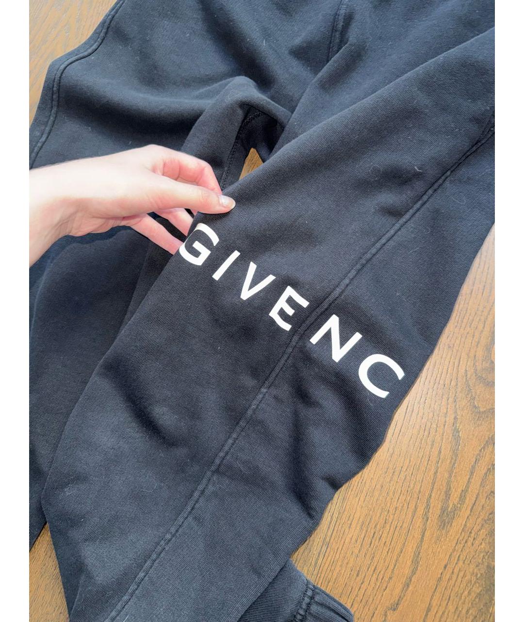 GIVENCHY Черные хлопковые спортивные брюки и шорты, фото 3