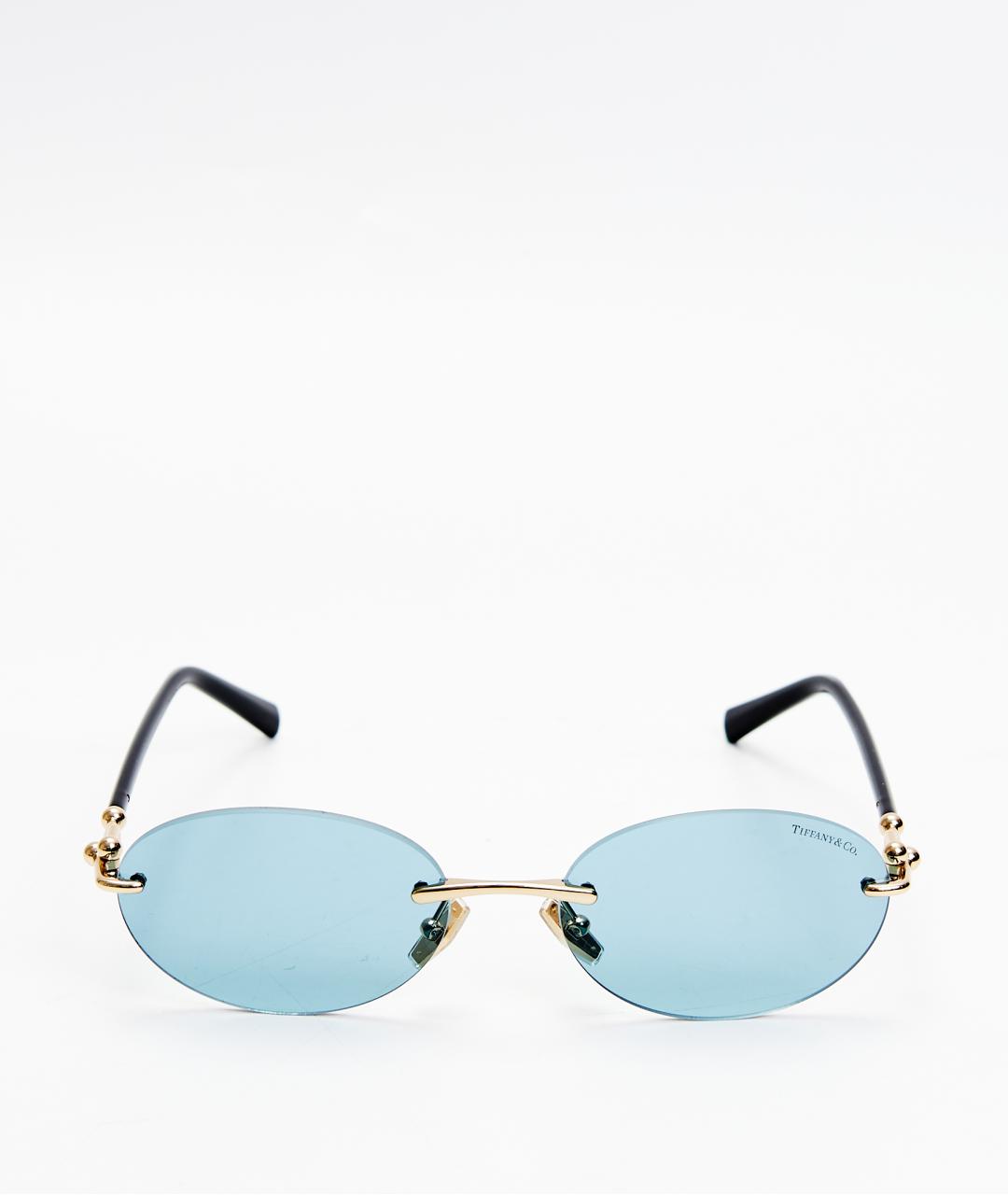 TIFFANY&CO Голубые металлические солнцезащитные очки, фото 6