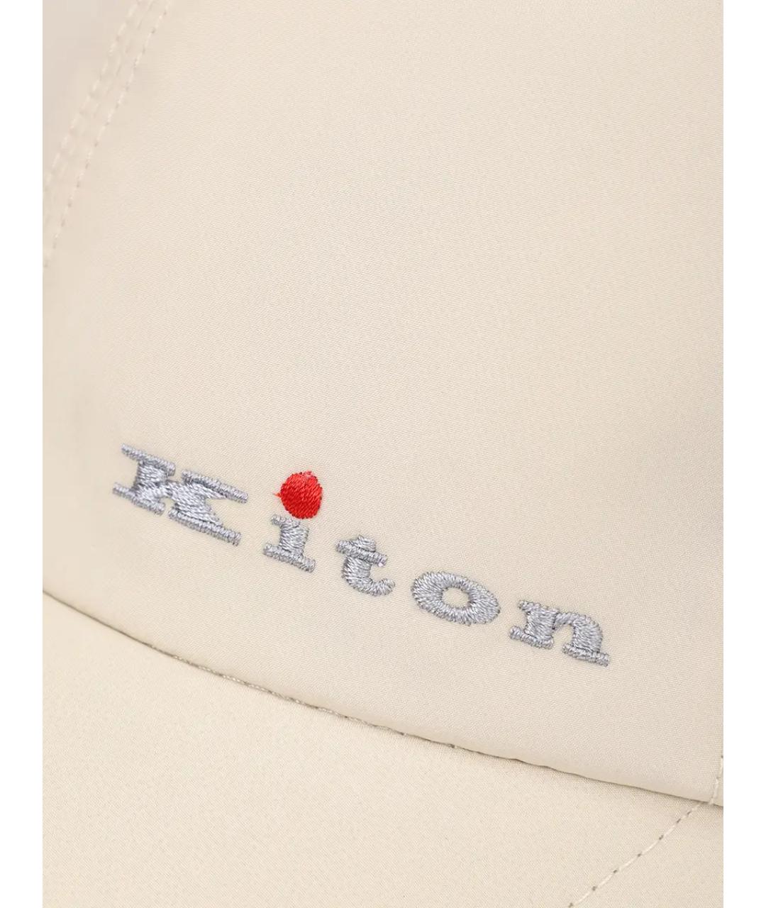 KITON Бежевая хлопковая кепка/бейсболка, фото 3