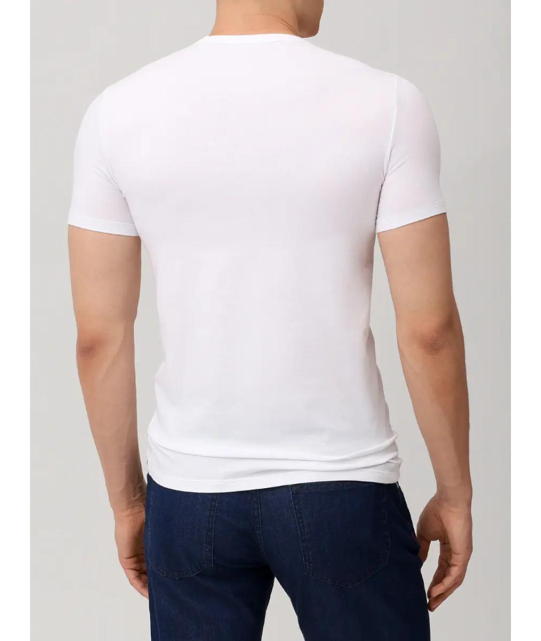 KITON Белая хлопковая футболка, фото 3