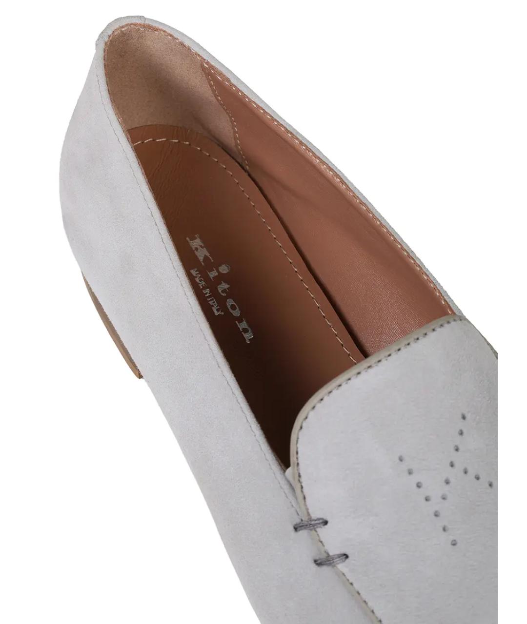 KITON Серые лоферы, фото 6