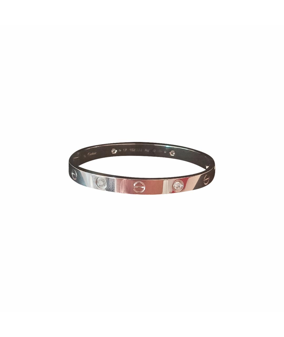 CARTIER Белый браслет из белого золота, фото 1