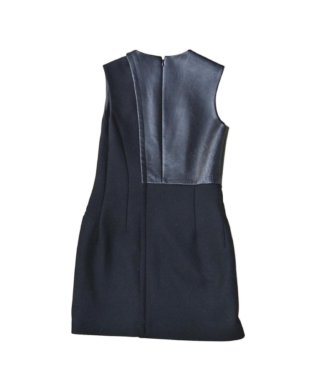 CELINE Черное кожаное коктейльное платье, фото 2