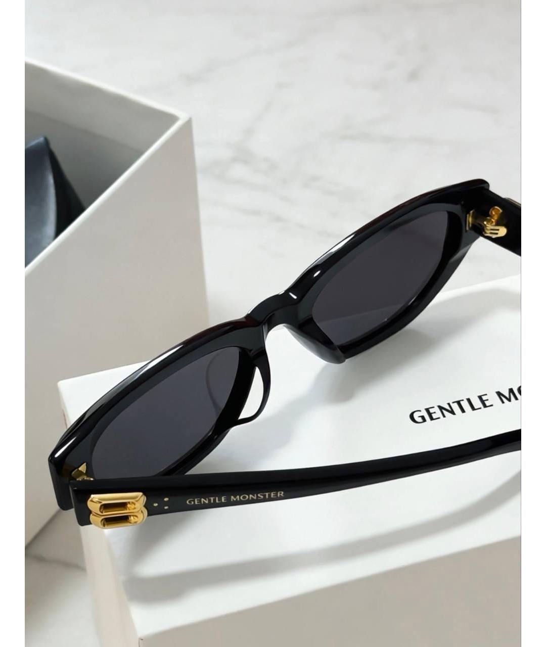 GENTLE MONSTER Черные пластиковые солнцезащитные очки, фото 7