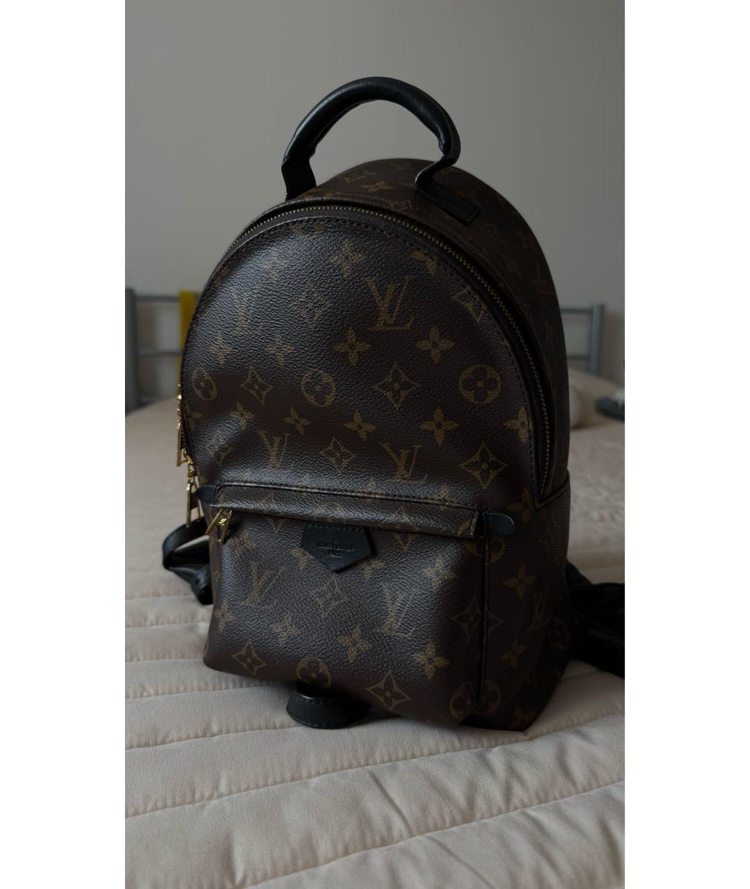 LOUIS VUITTON Коричневый рюкзак из канвы, фото 9