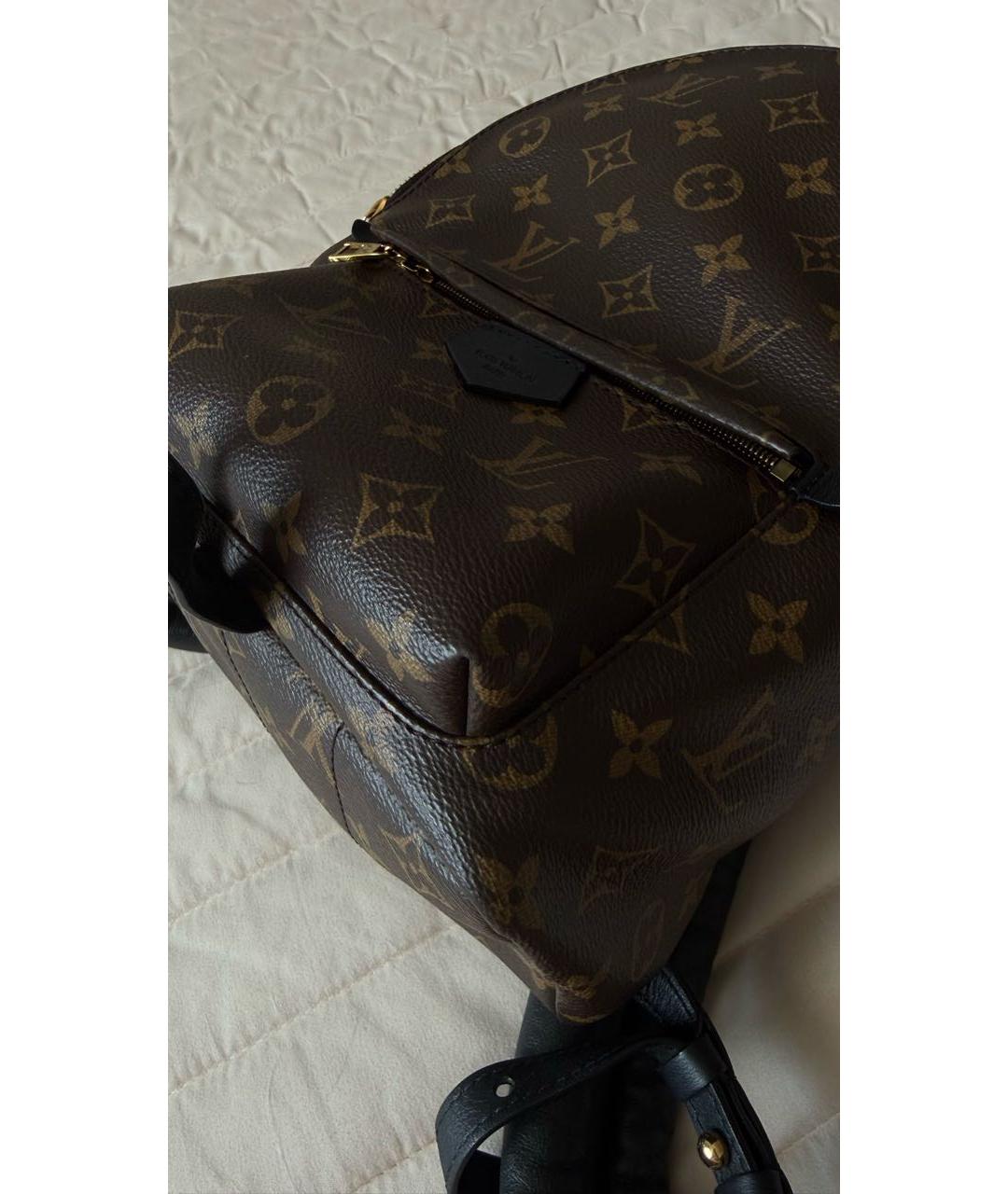 LOUIS VUITTON Коричневый рюкзак из канвы, фото 8