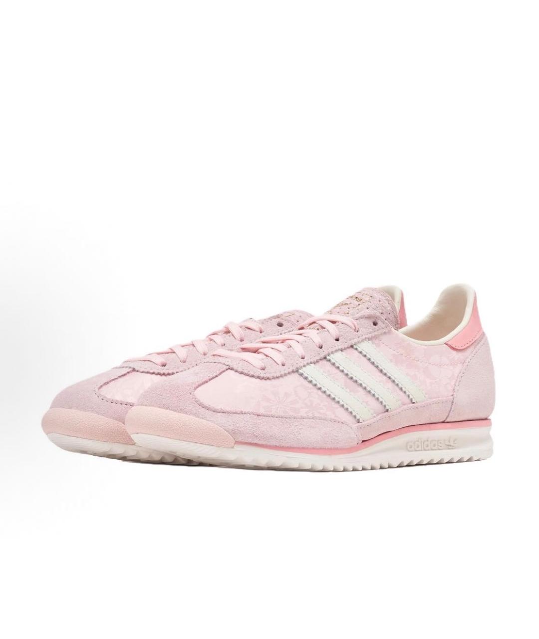 ADIDAS Розовые замшевые кроссовки, фото 3