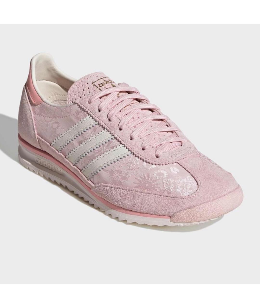 ADIDAS Розовые замшевые кроссовки, фото 2