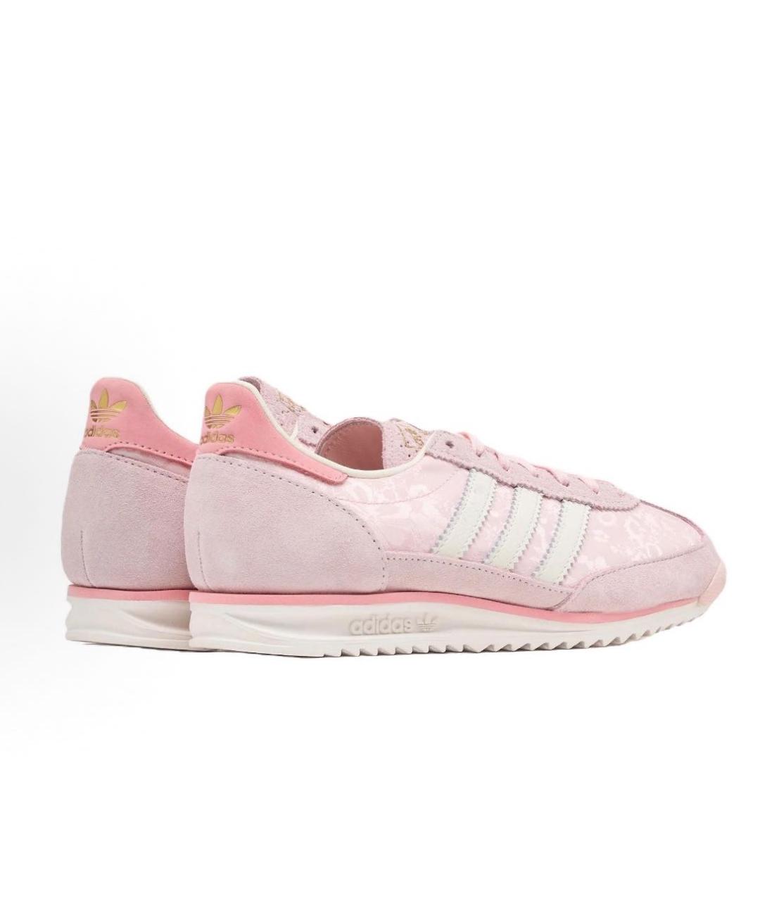 ADIDAS Розовые замшевые кроссовки, фото 4