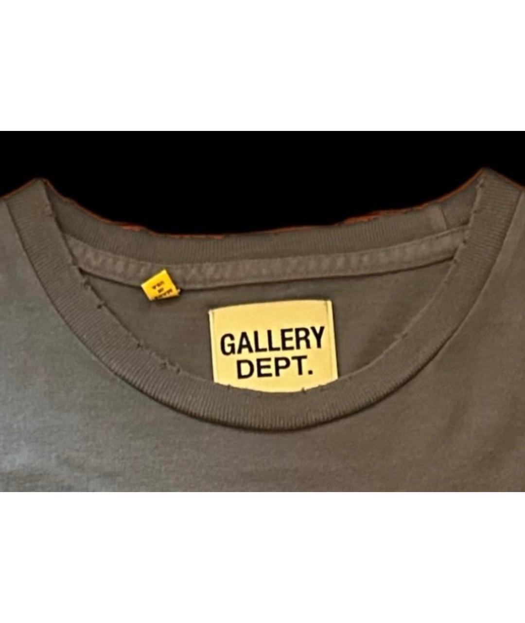Gallery Dept Антрацитовая хлопковая майка, фото 3