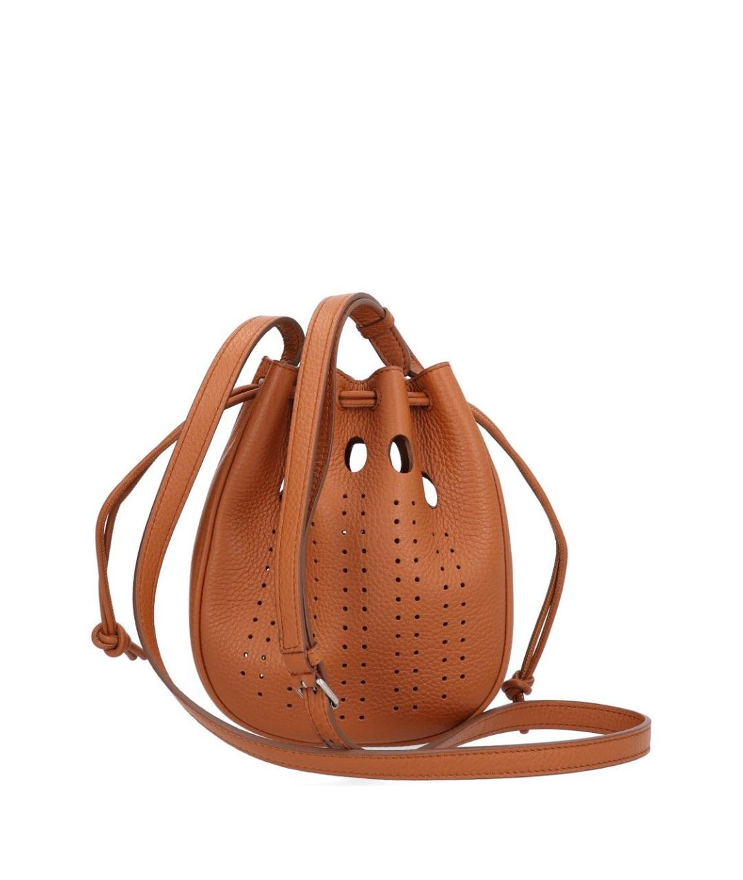 VALENTINO Коричневая кожаная сумка тоут, фото 2