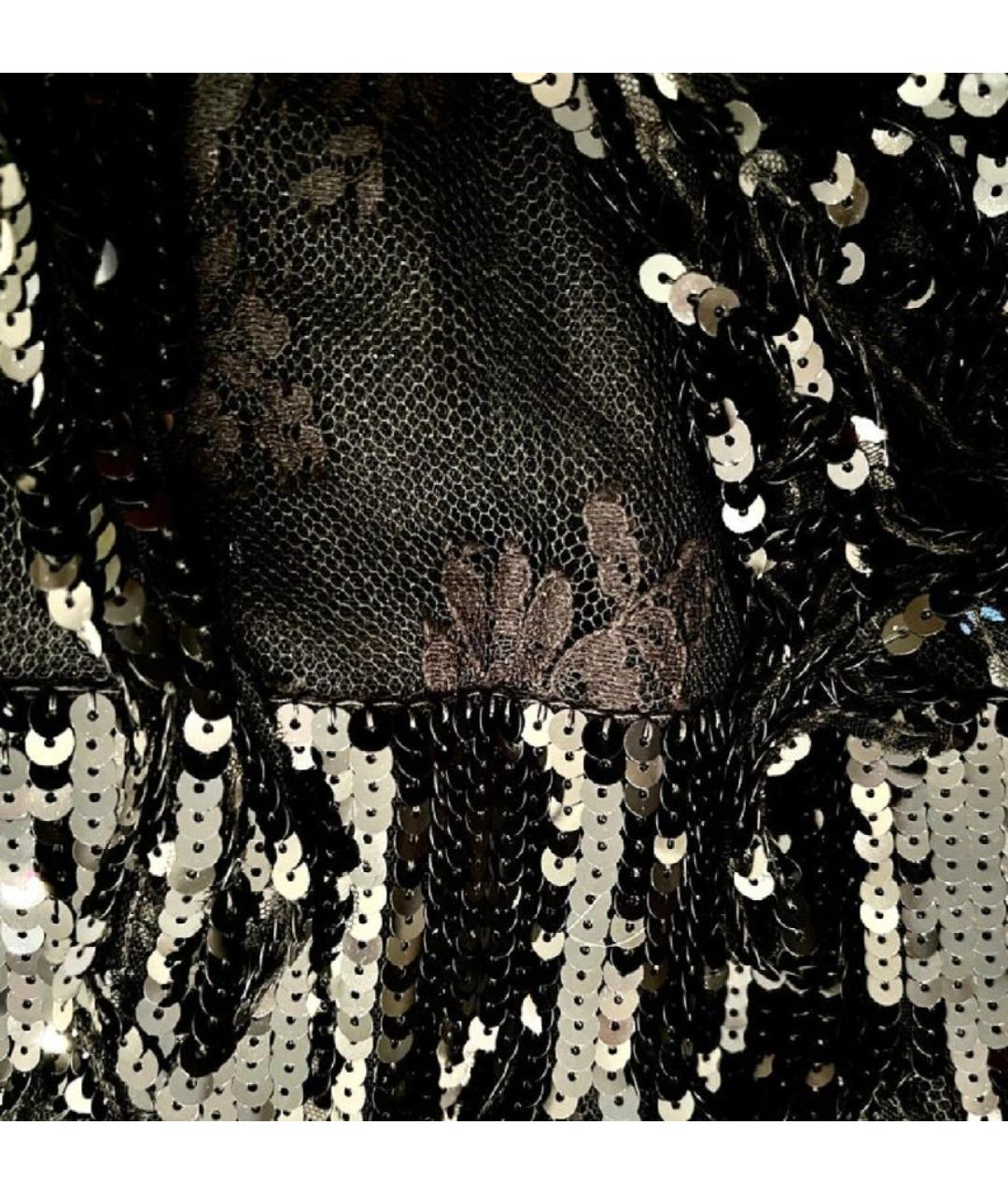 DOLCE&GABBANA Черное хлопковое вечернее платье, фото 6