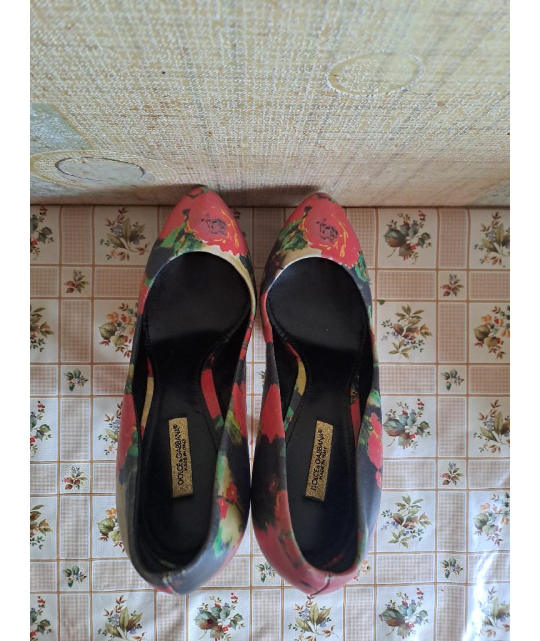 DOLCE&GABBANA Мульти кожаные туфли, фото 3