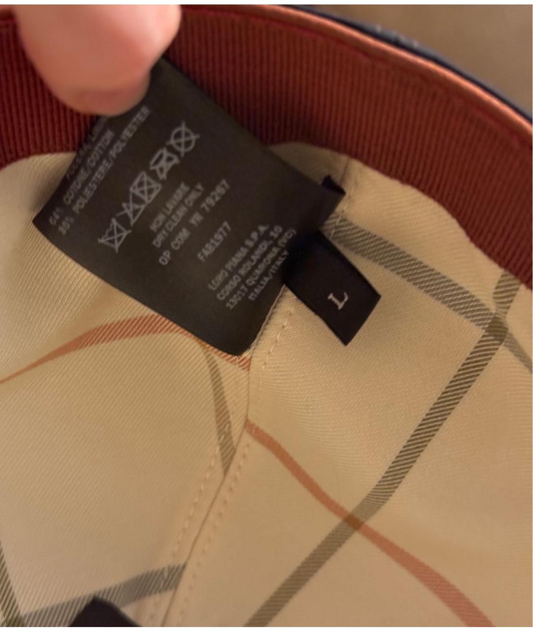 LORO PIANA Темно-синяя хлопковая кепка/бейсболка, фото 5