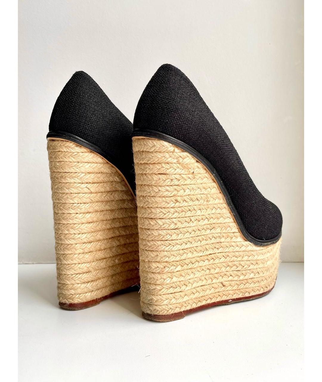 CHARLOTTE OLYMPIA Черные текстильные туфли, фото 4