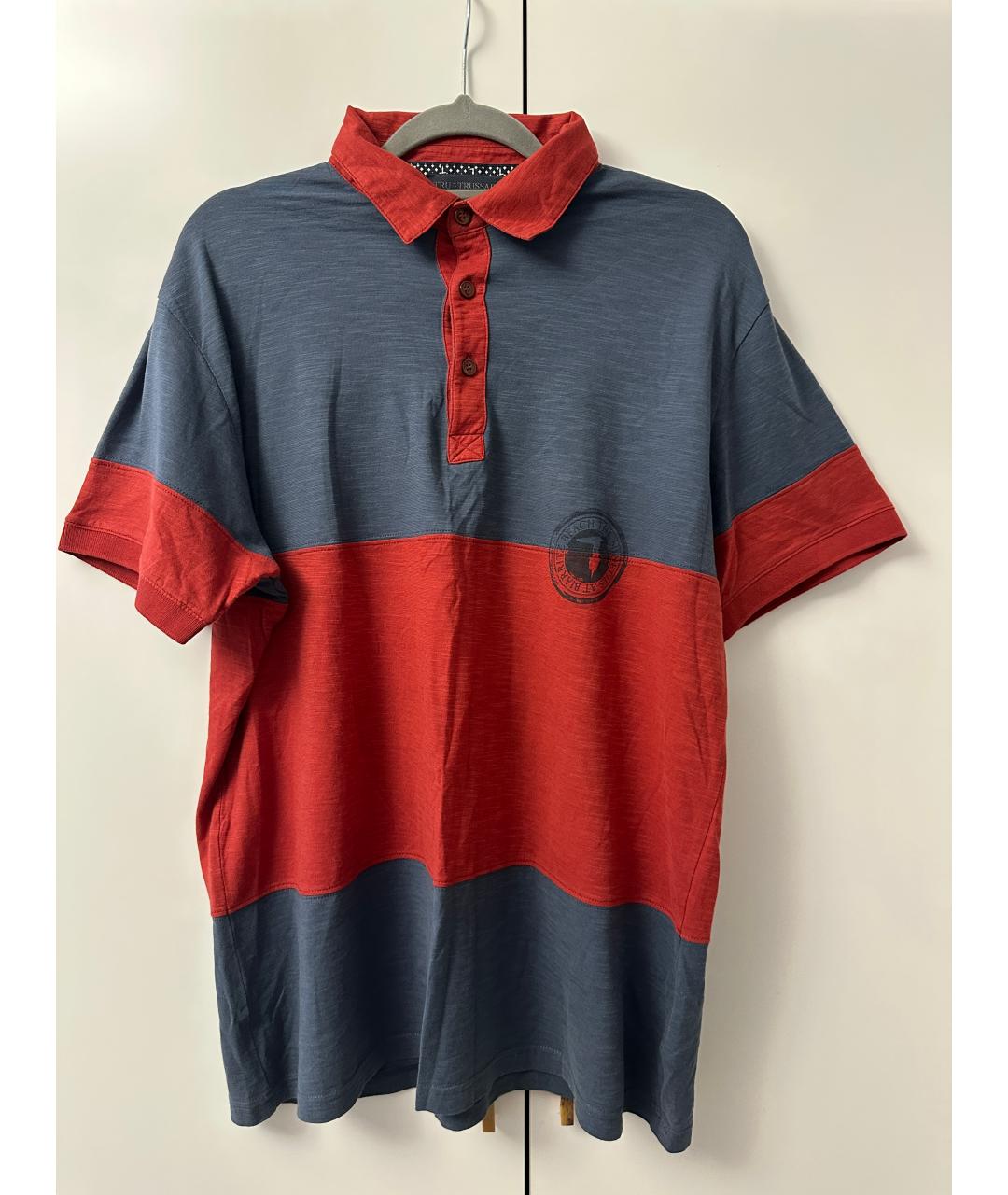 TRUSSARDI Мульти хлопковое поло с коротким рукавом, фото 6