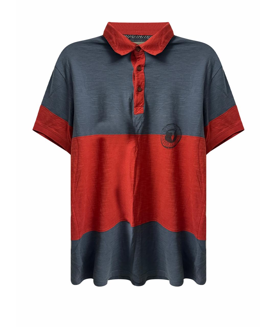 TRUSSARDI Мульти хлопковое поло с коротким рукавом, фото 1