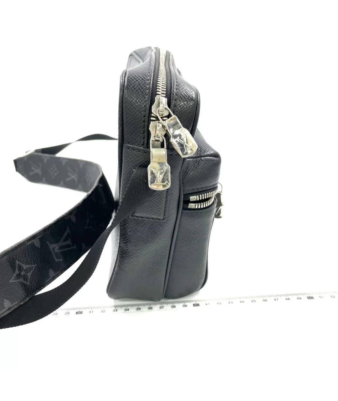 LOUIS VUITTON Черная сумка на плечо из канвы, фото 2