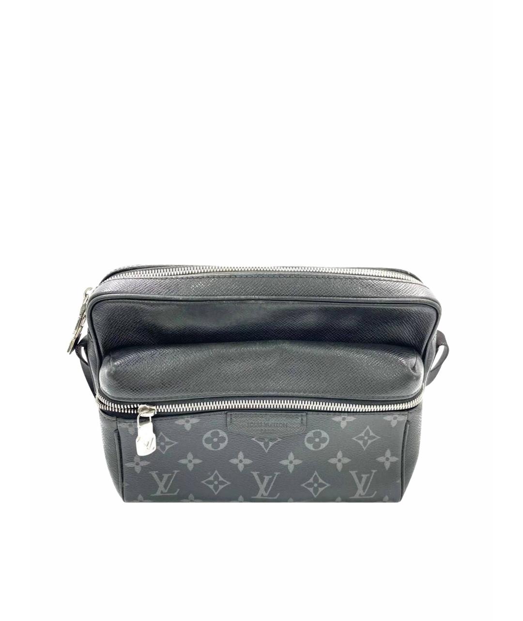 LOUIS VUITTON Черная сумка на плечо из канвы, фото 1