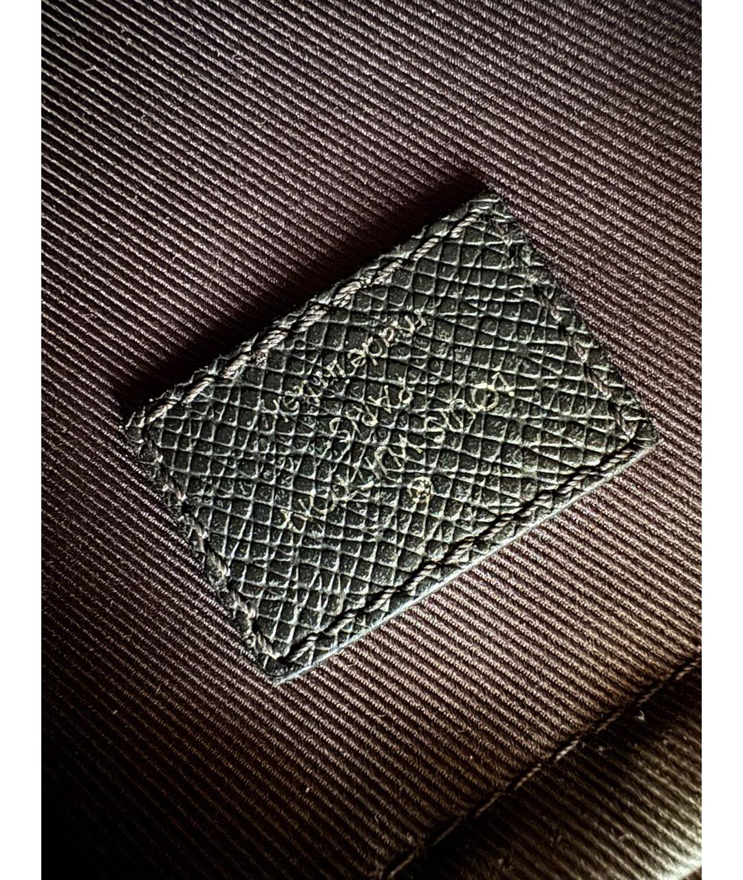LOUIS VUITTON Черная сумка на плечо из канвы, фото 4