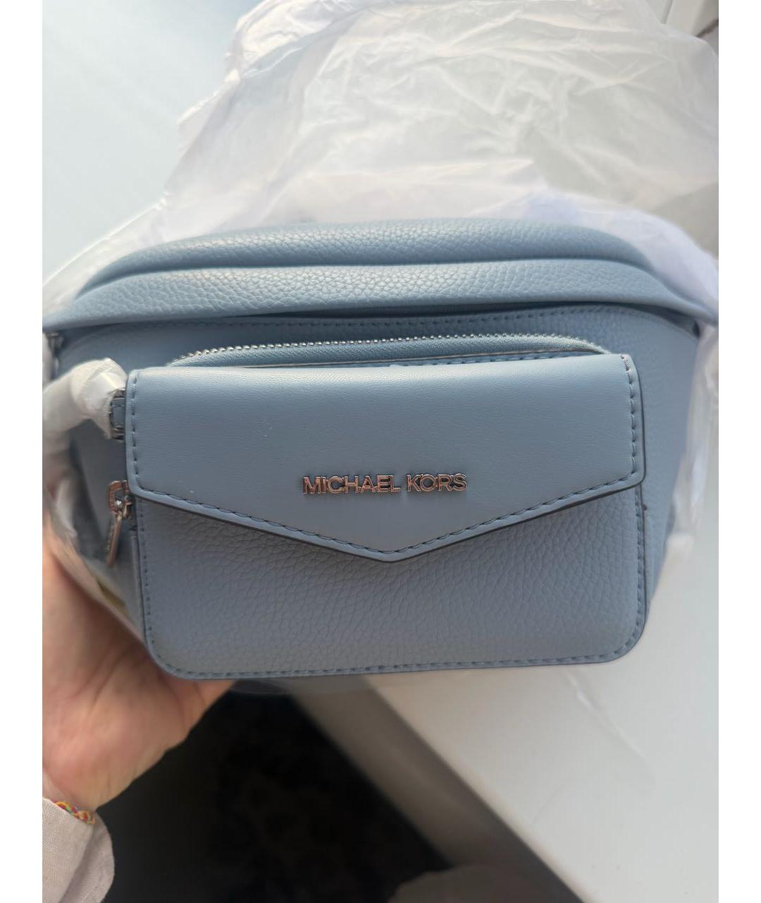 MICHAEL KORS Голубая поясная сумка, фото 2