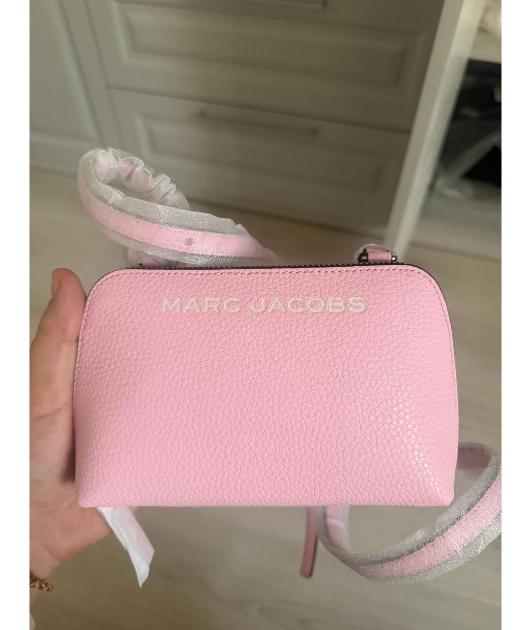 MARC JACOBS Розовая кожаная сумка через плечо, фото 2