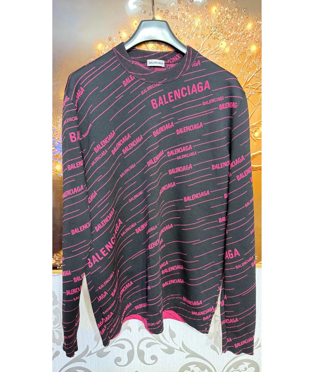 BALENCIAGA Бордовый джемпер / свитер, фото 5