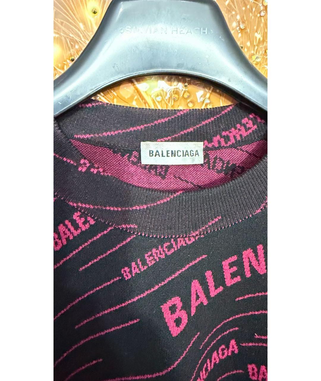 BALENCIAGA Бордовый джемпер / свитер, фото 3