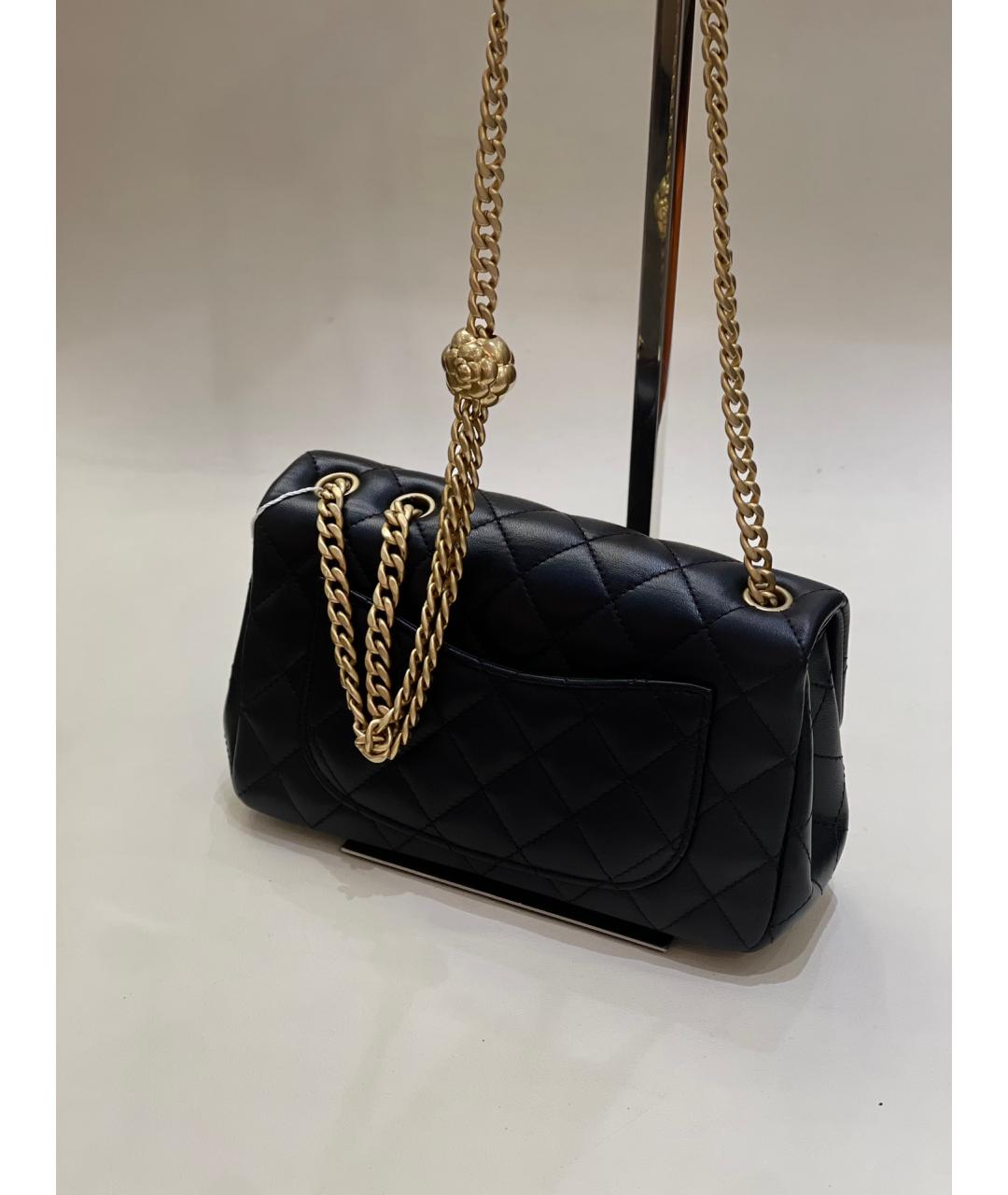 CHANEL Черная кожаная сумка через плечо, фото 4